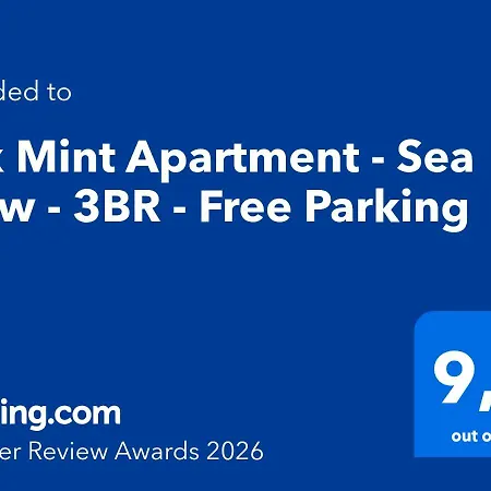 Lux Mint - Sea View - 3br - Free Parking Apartmán Epanomi
